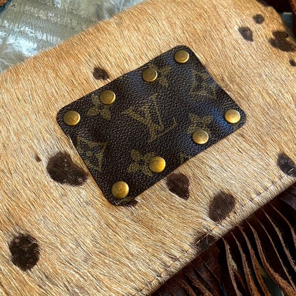 Cowhide Tassel Crossbody - Picture 2 of 3